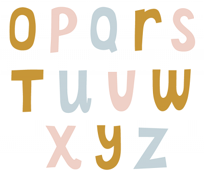 Buchstaben von o-z